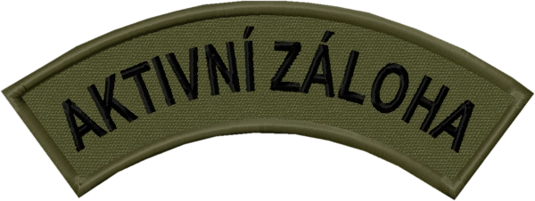 Domovenka AKTIVNÍ ZÁLOHA rozměr AČR zelená