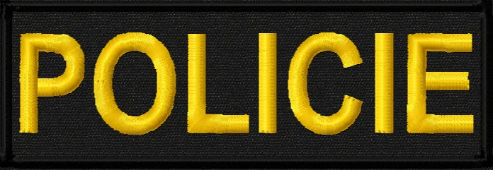 POLICIE nápis na hrudník