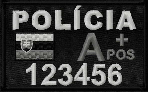 POLÍCIA ID Patch - bojový (SR)