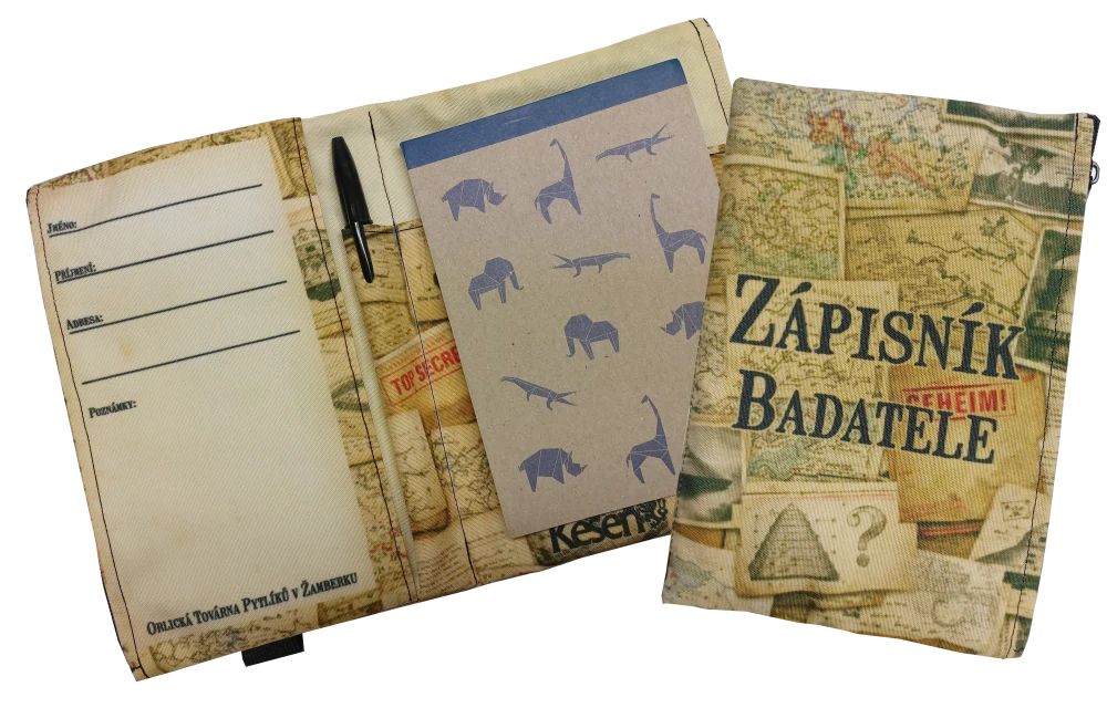 ZÁPISNÍK BADATELE - Kapesní organizér KEŠEŇ