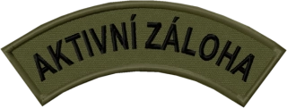 Domovenka AKTIVNÍ ZÁLOHA rozměr AČR zelená