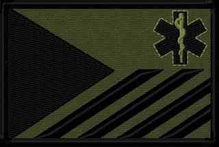 Vlajka MEDIC zelená