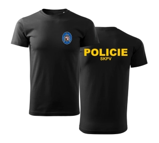 Triko POLICIE SKPV černo-žluté