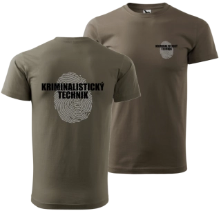 Triko KRIMINALISTICKÝ TECHNIK zelené