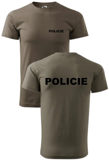 Triko POLICIE zelené