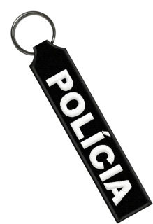 POLÍCIA SR - Klíčenka černobílá
