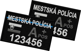 MESTSKÁ POLÍCIA ID Patch - bojový (SR)