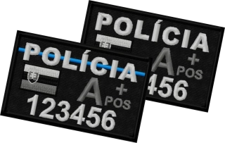 POLÍCIA ID Patch - bojový (SR)